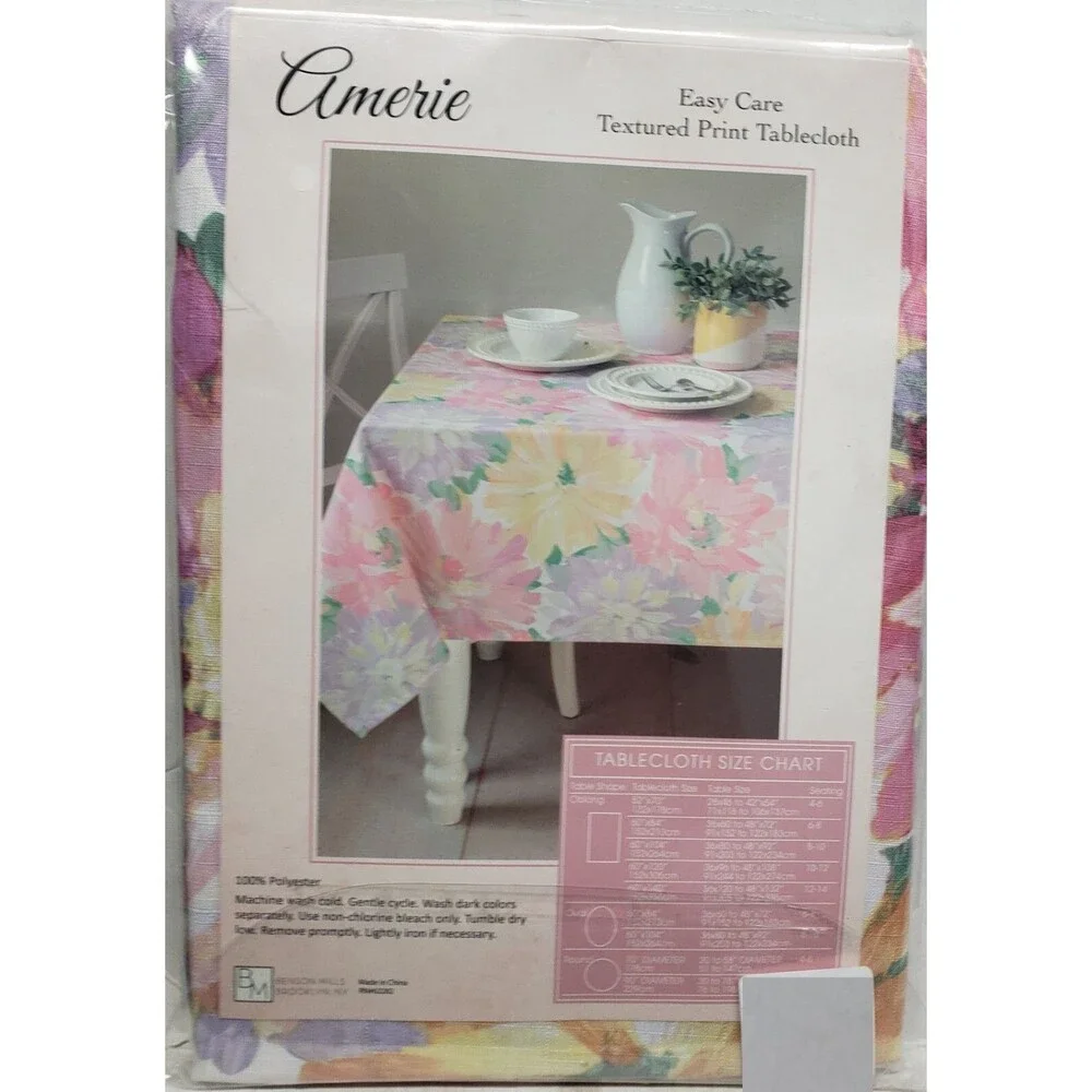 Printed Fabric Tablecloth 60